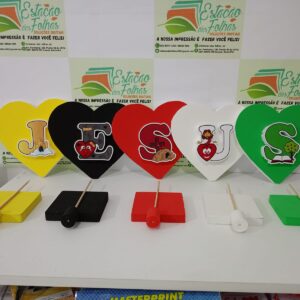 Totens de mesa - acampamento em isopor e E.V.A