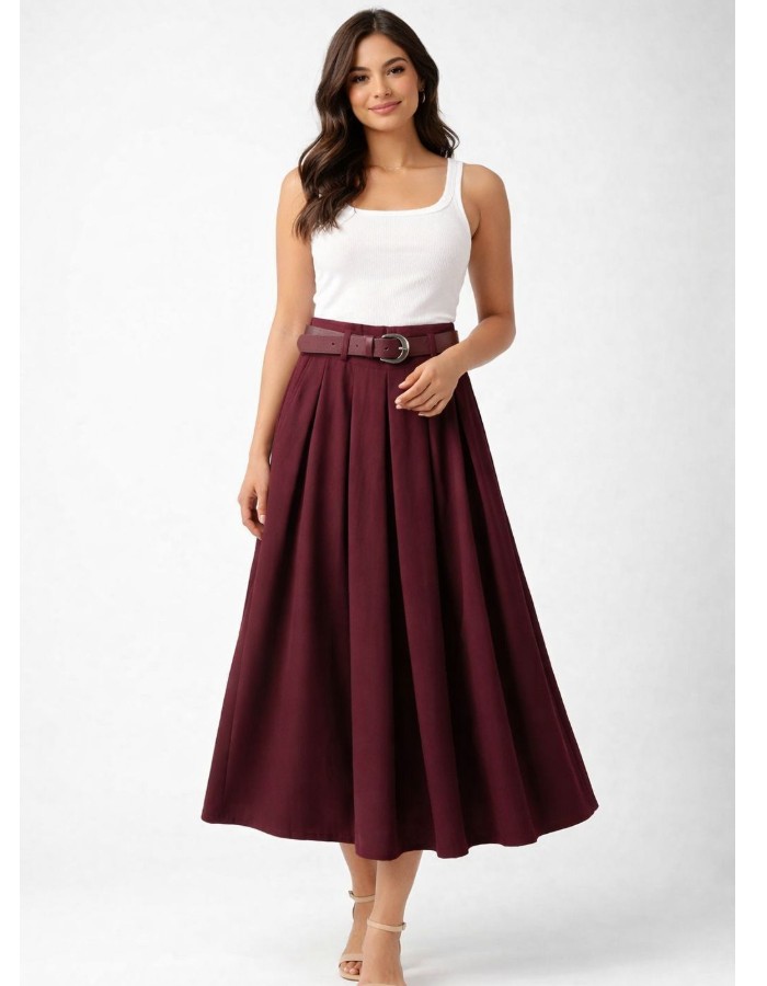 Saia alfaiataria meia prega